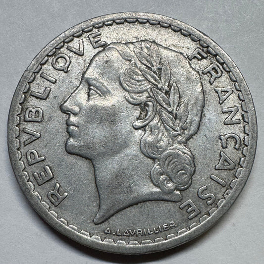 1948 France 5 Francs - Beautiful Coin - #A-072