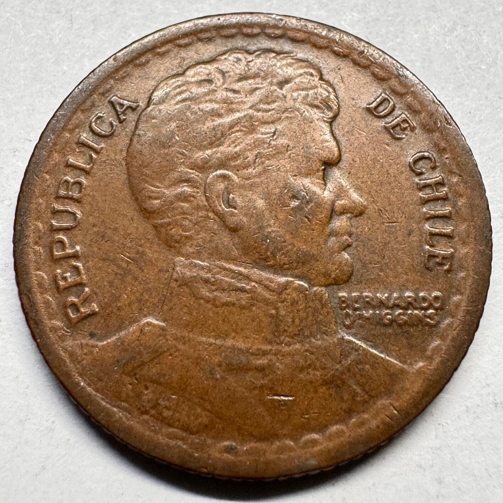 1944 Chile 1 Peso - Beautiful Coin - #A-038