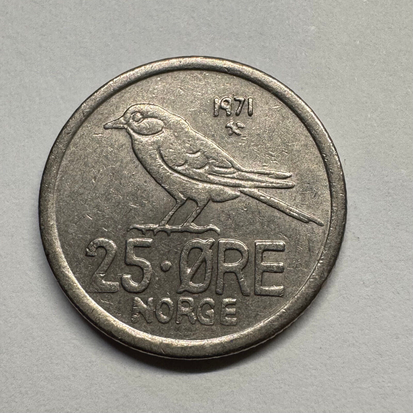 1971 Norway 25 Ore - Beautiful Coin - #B-056