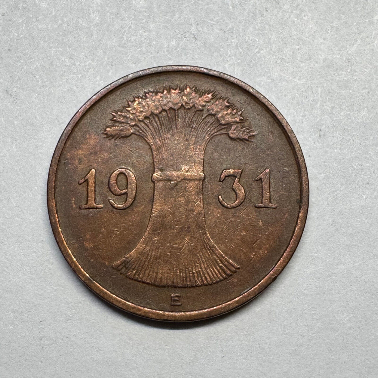 1931 Germany 1 Reichspfennig - Beautiful Coin - #A-097