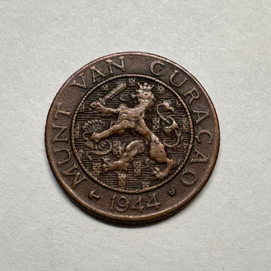 1944 Curacao 1 Cent - Beautiful Coin - #B-003