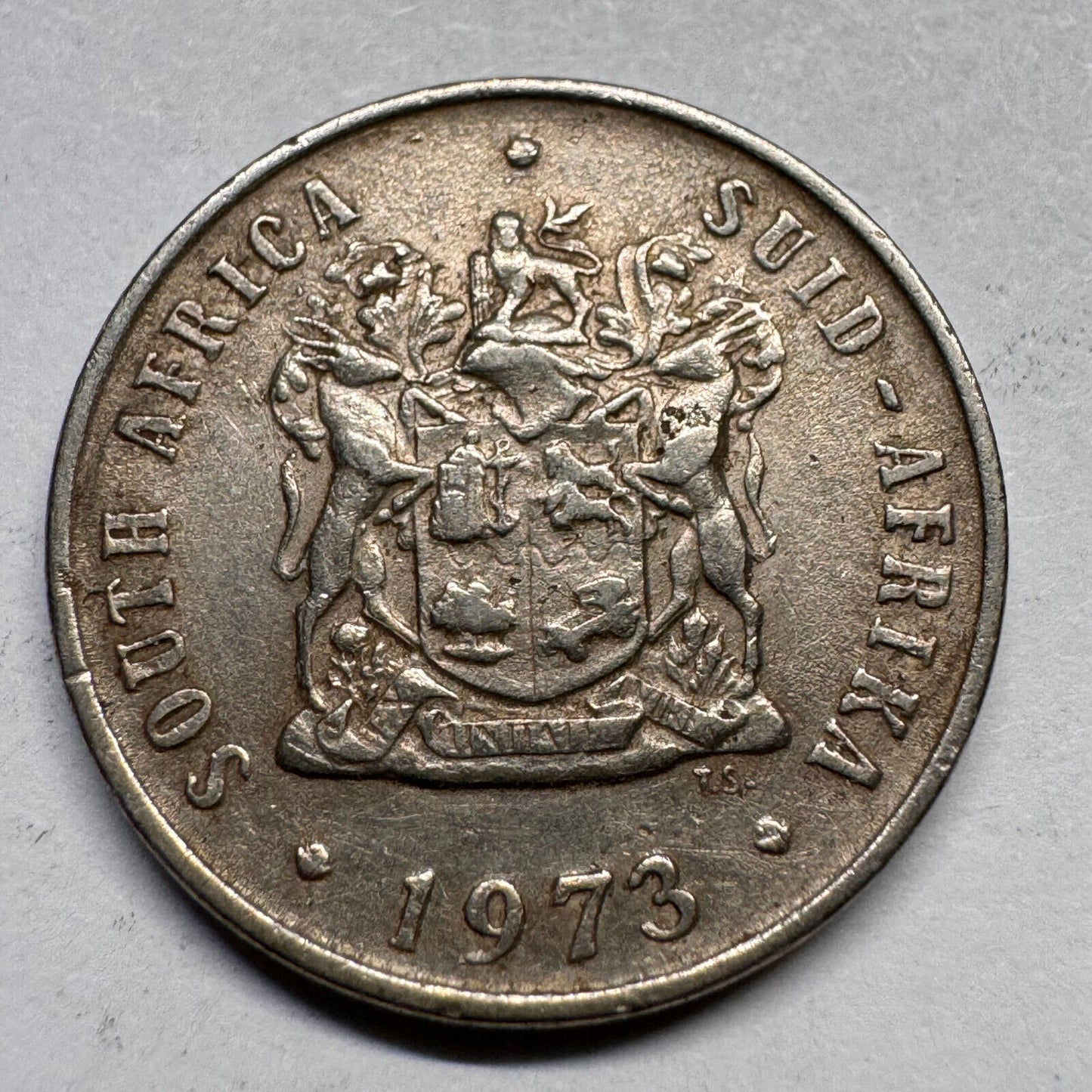 1973 South Africa 10 Cents - Beautiful Coin - #A-053