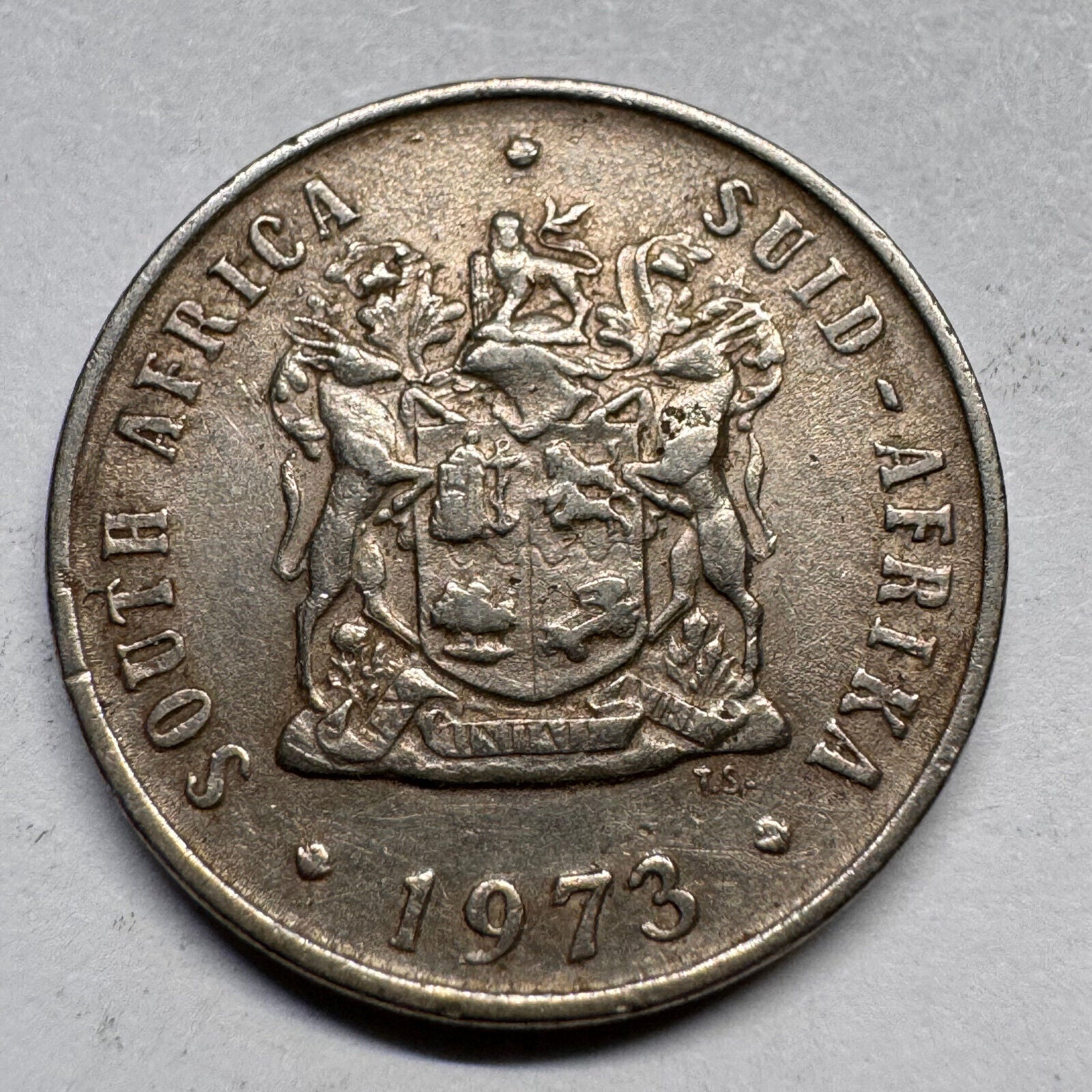 1973 South Africa 10 Cents - Beautiful Coin - #A-053
