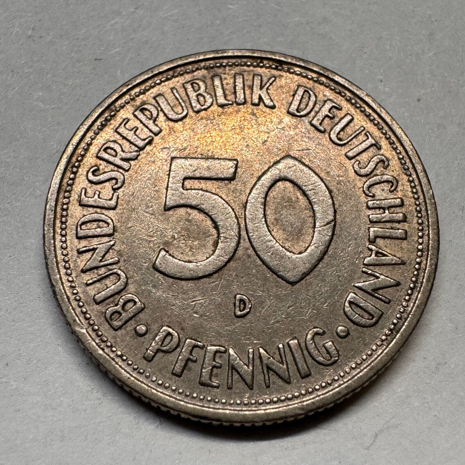 1950 Germany 50 Pfennig - D - Beautiful Coin - #A-039