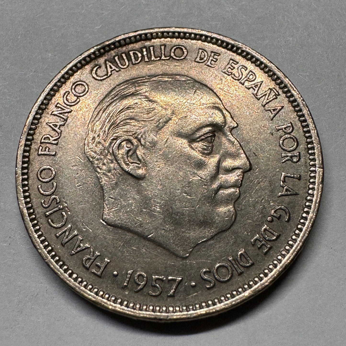 1970 Spain 25 Pesetas - Beautiful Coin - #A-014