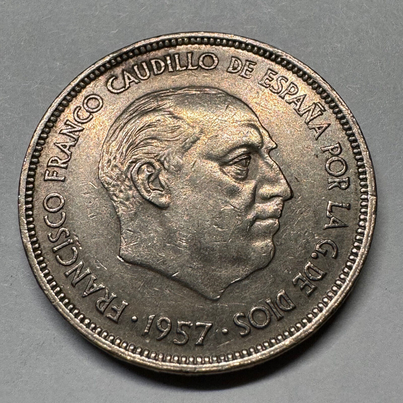 1970 Spain 25 Pesetas - Beautiful Coin - #A-014