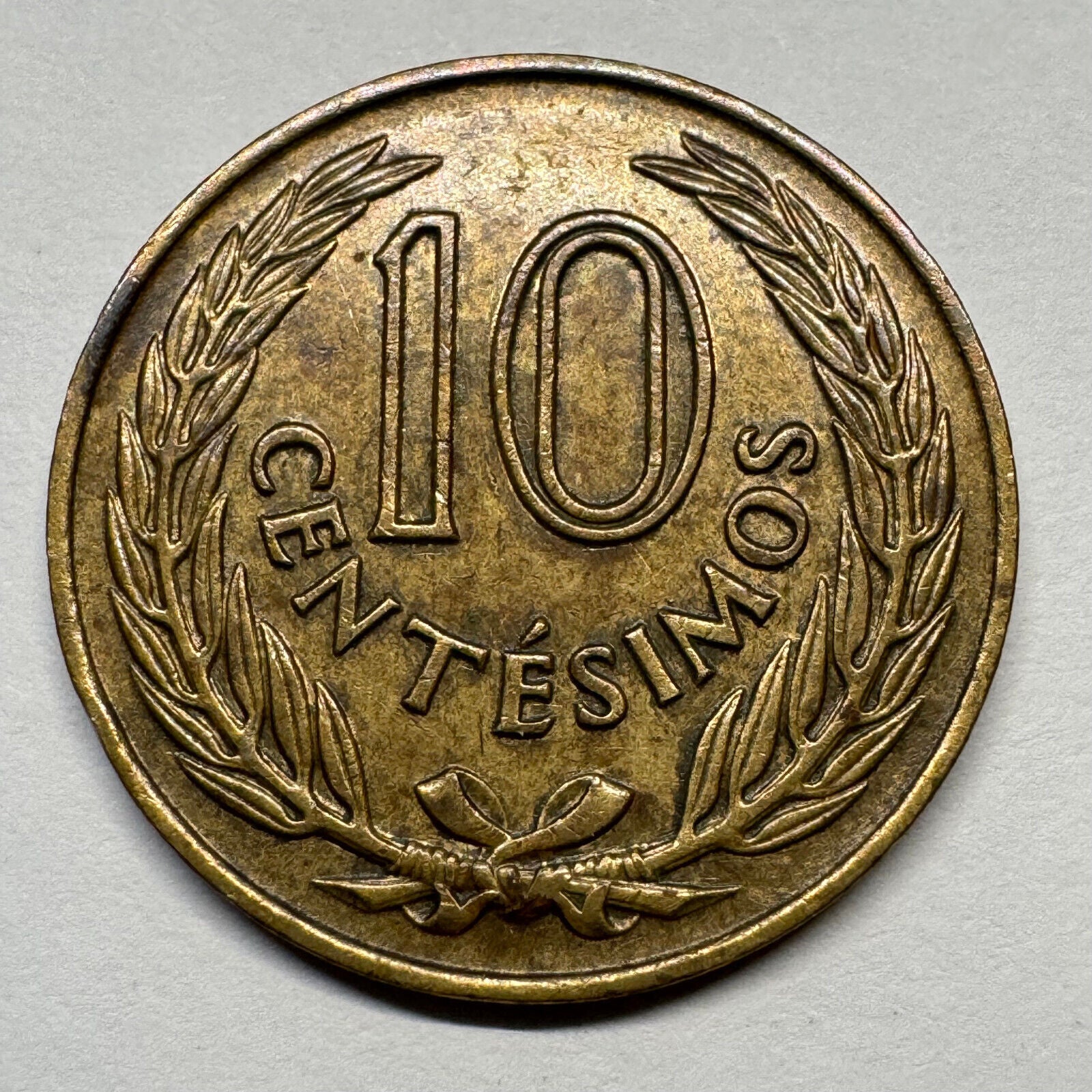 1960 Uruguay 10 Centesimos - Beautiful Coin - #B-059