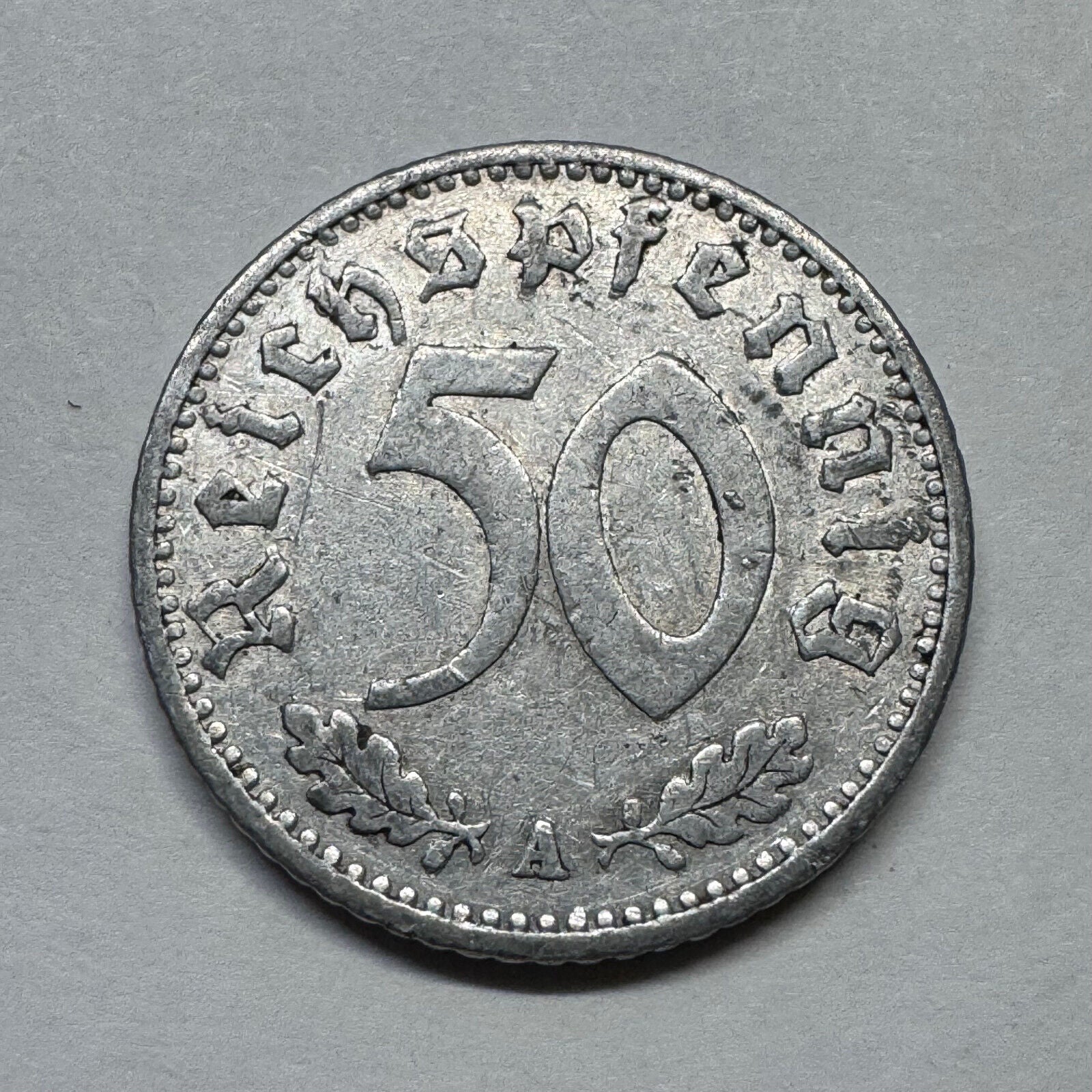 1935 Germany 50 Reichspfennig - Beautiful Coin - #B-001