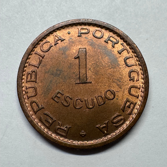 1963 Angola 1 Escudo - Beautiful Coin - #B-031