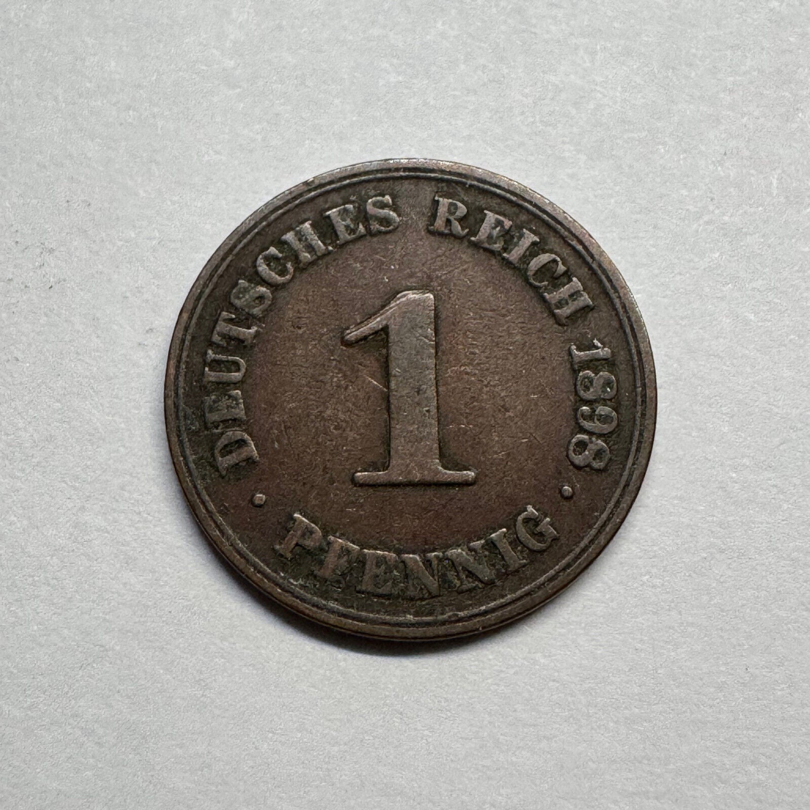 1898 Germany 1 Pfennig - Beautiful Coin - #B-008