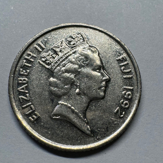 1992 Fiji 5 Cents - Beautiful Coin - #A-011