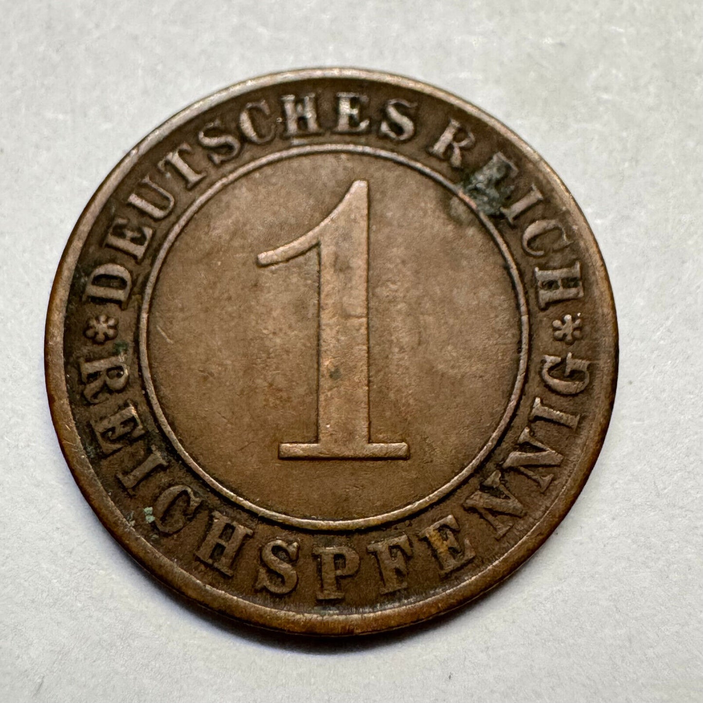 1925 Germany 1 Reichspfennig - Beautiful Coin - #A-089