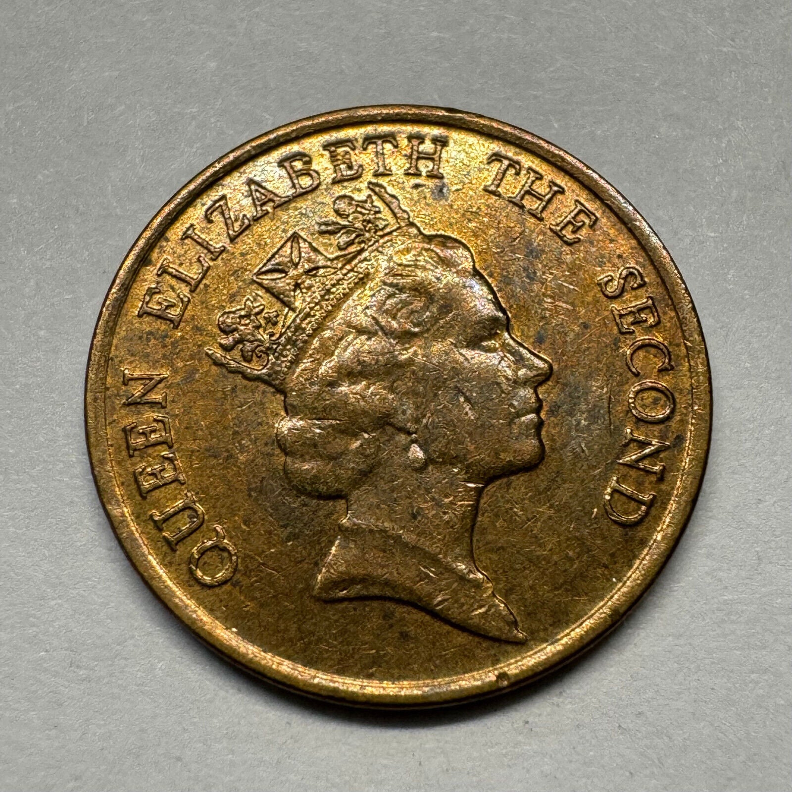 1990 Hong Kong 10 Cents - Beautiful Coin - #A-010