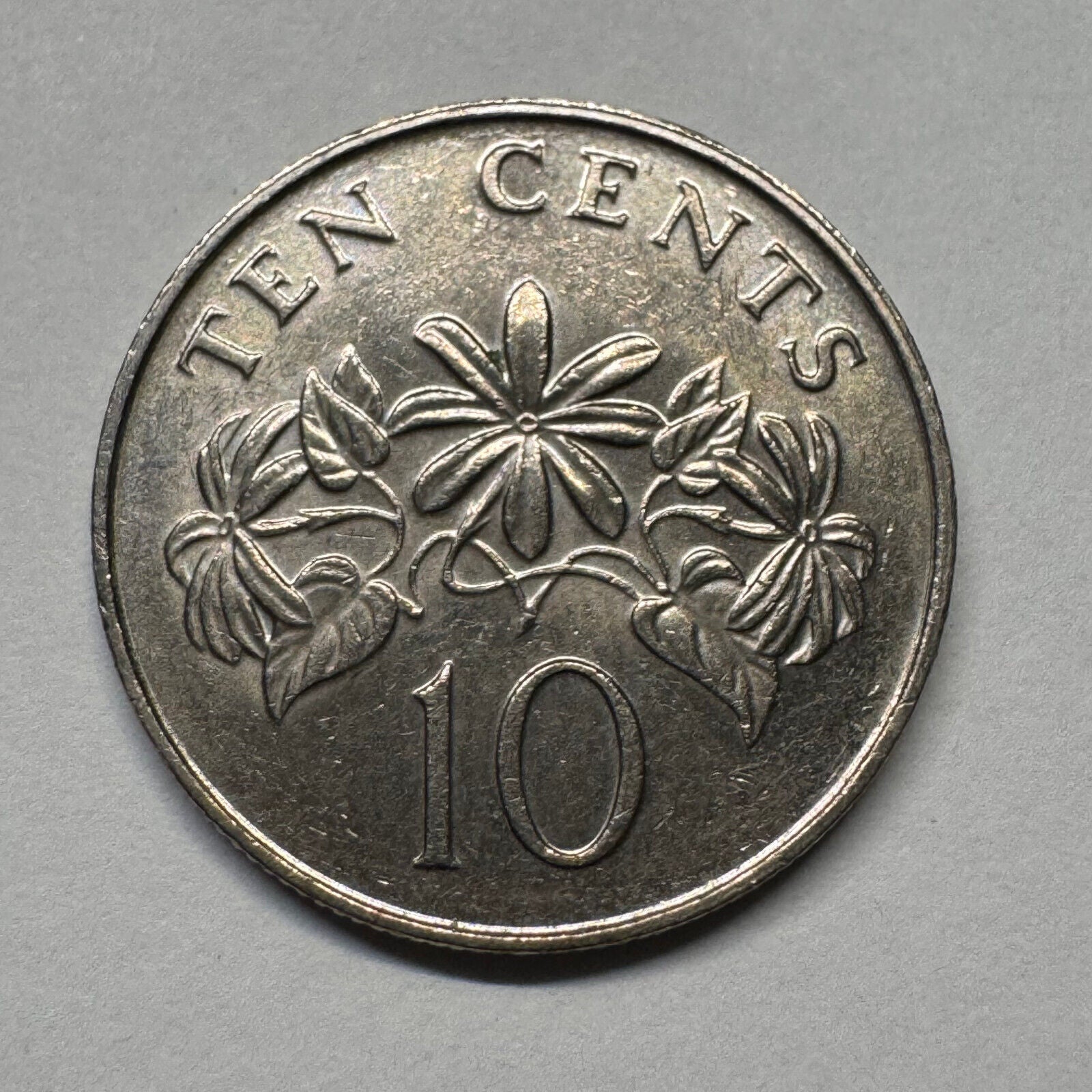 1987 Singapore 10 Cents - Beautiful Coin - #B-060