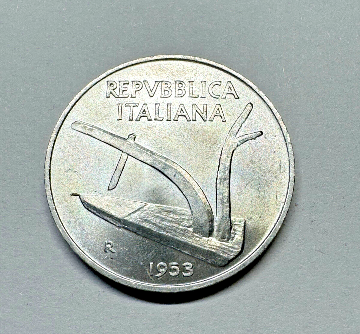 Italy 1954 10 Lire - Beautiful Coin - #A-001