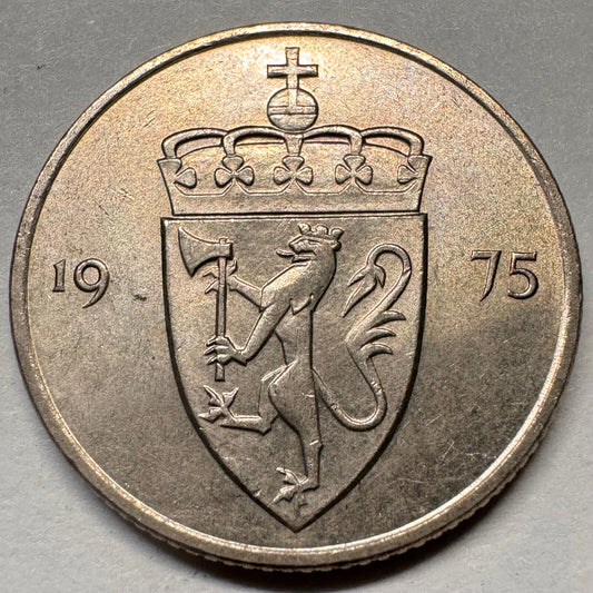 1975 Norway 50 Ore - Beautiful Coin - #A-063