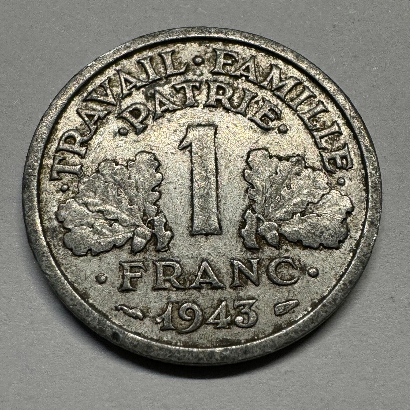 1943 France 1 Franc - Beautiful Coin - #A-007