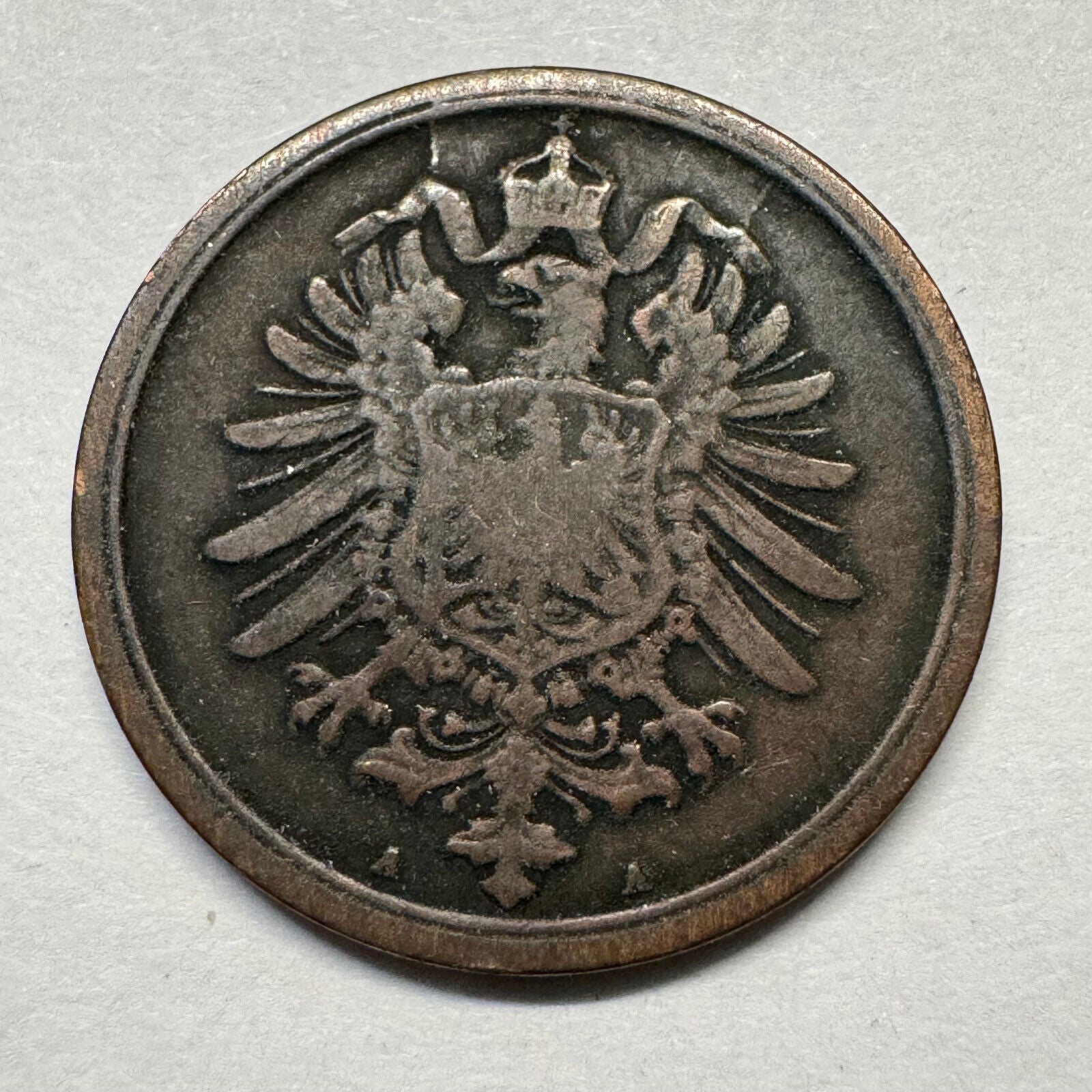 1875 Germany 2 Pfennig - Rare Condition - Beautiful Coin - #A-006