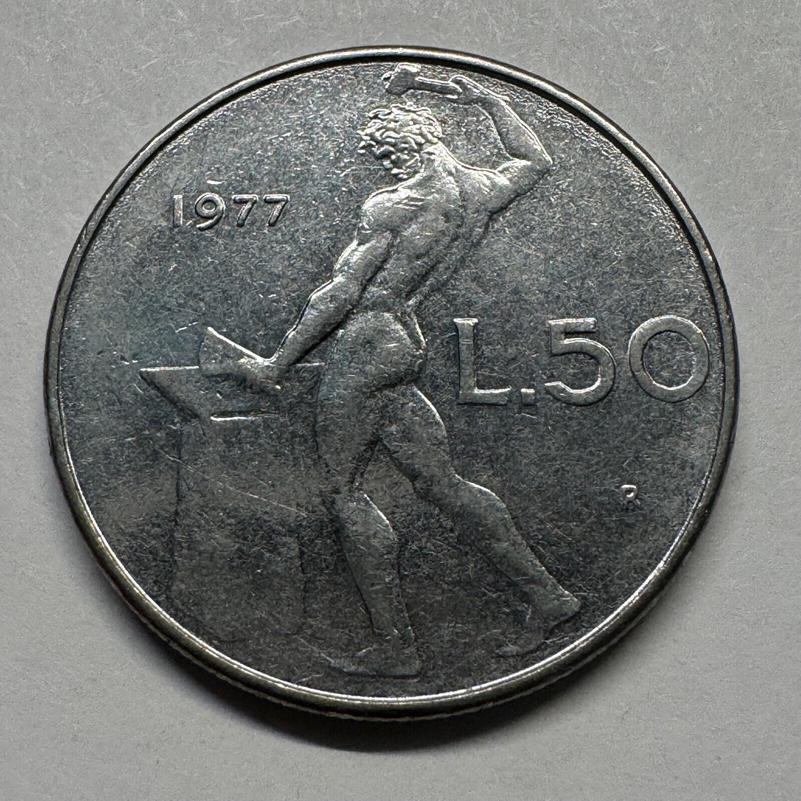 1977 Italy 50 Lire - Beautiful Coin - #B-024