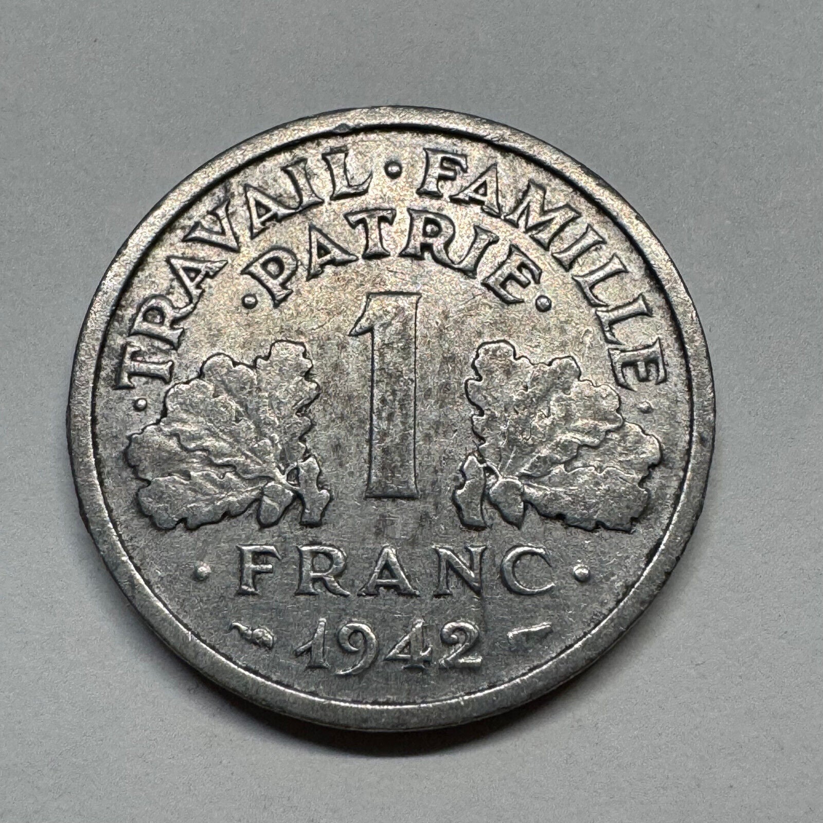 1942 France 1 Franc - Beautiful Coin - #B-054