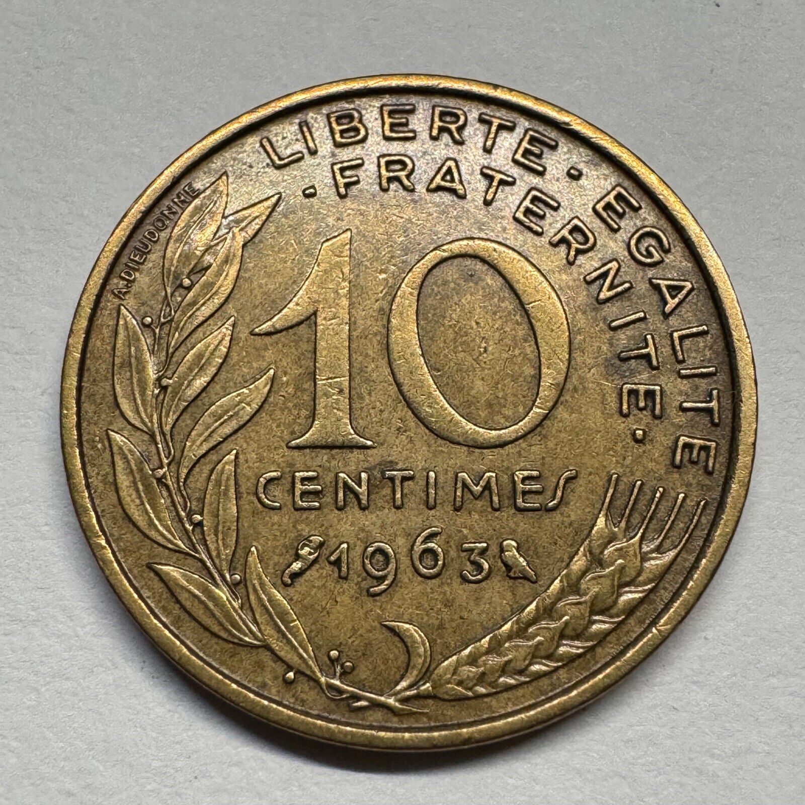 1963 France 10 Centimes - Beautiful Coin - #B-054