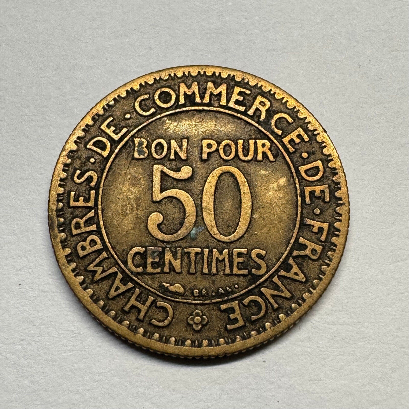 1922 France 50 Centimes - Beautiful Coin - #B-053