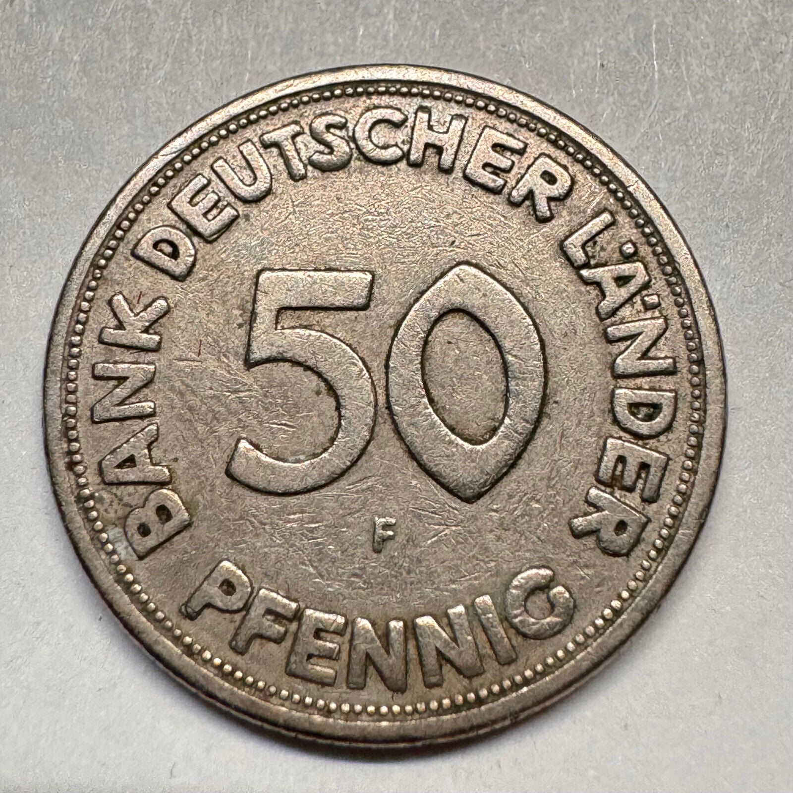 1949 Germany 50 Pfennig - Beautiful Coin - #A-016