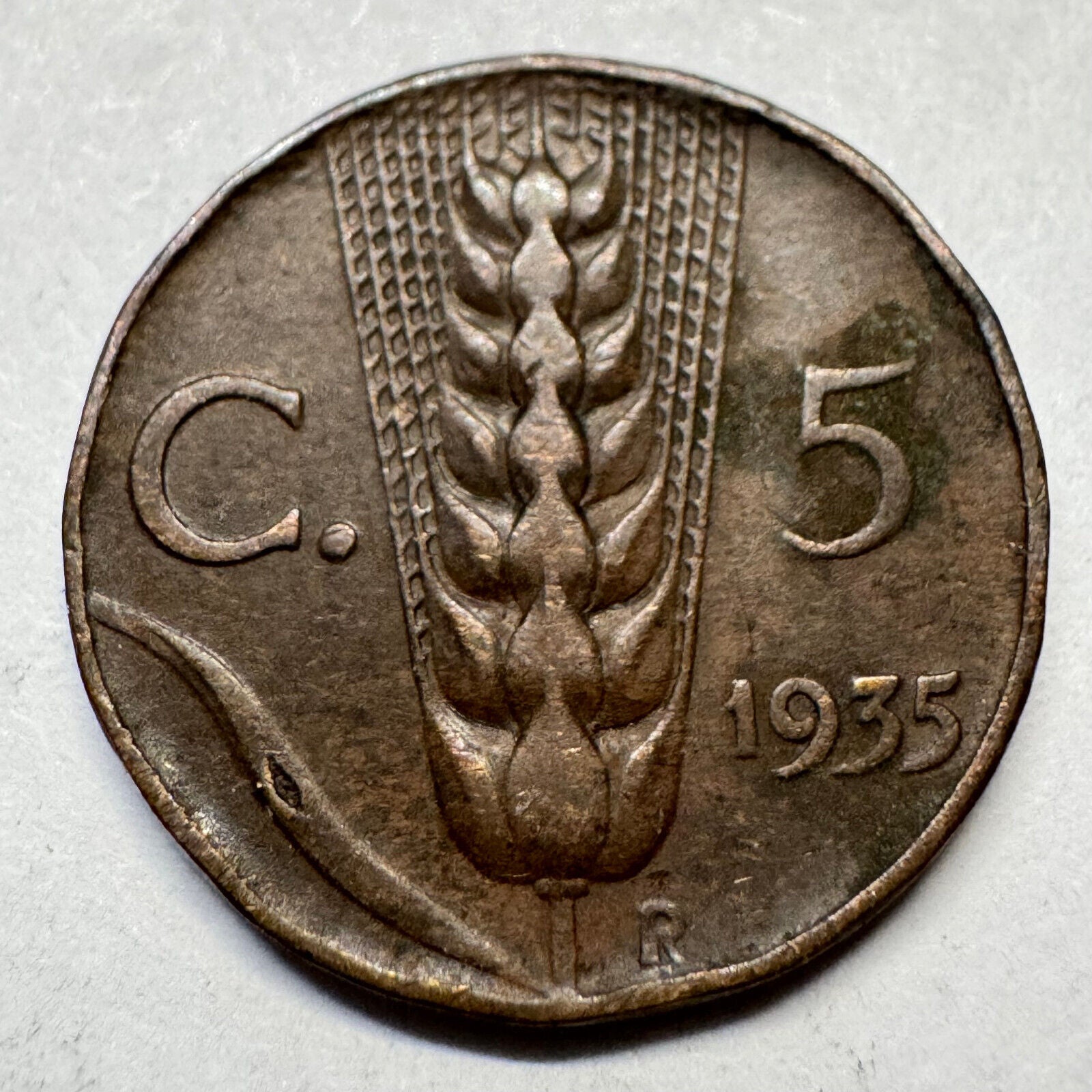 1935 Italy 5 Centesimi - Beautiful Coin - #A-089