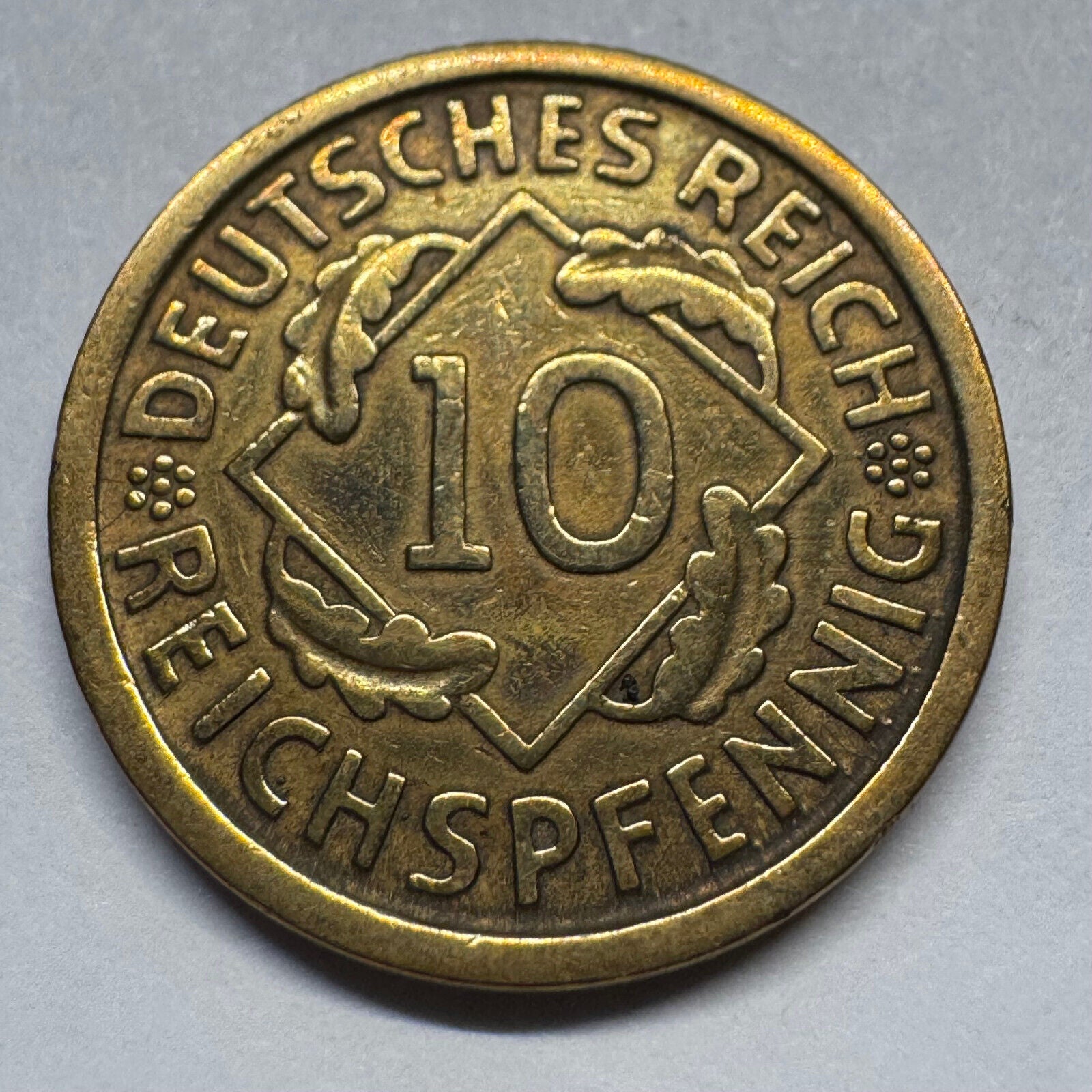 1929 Germany 10 Reichspfennig - Beautiful Coin - #A-097