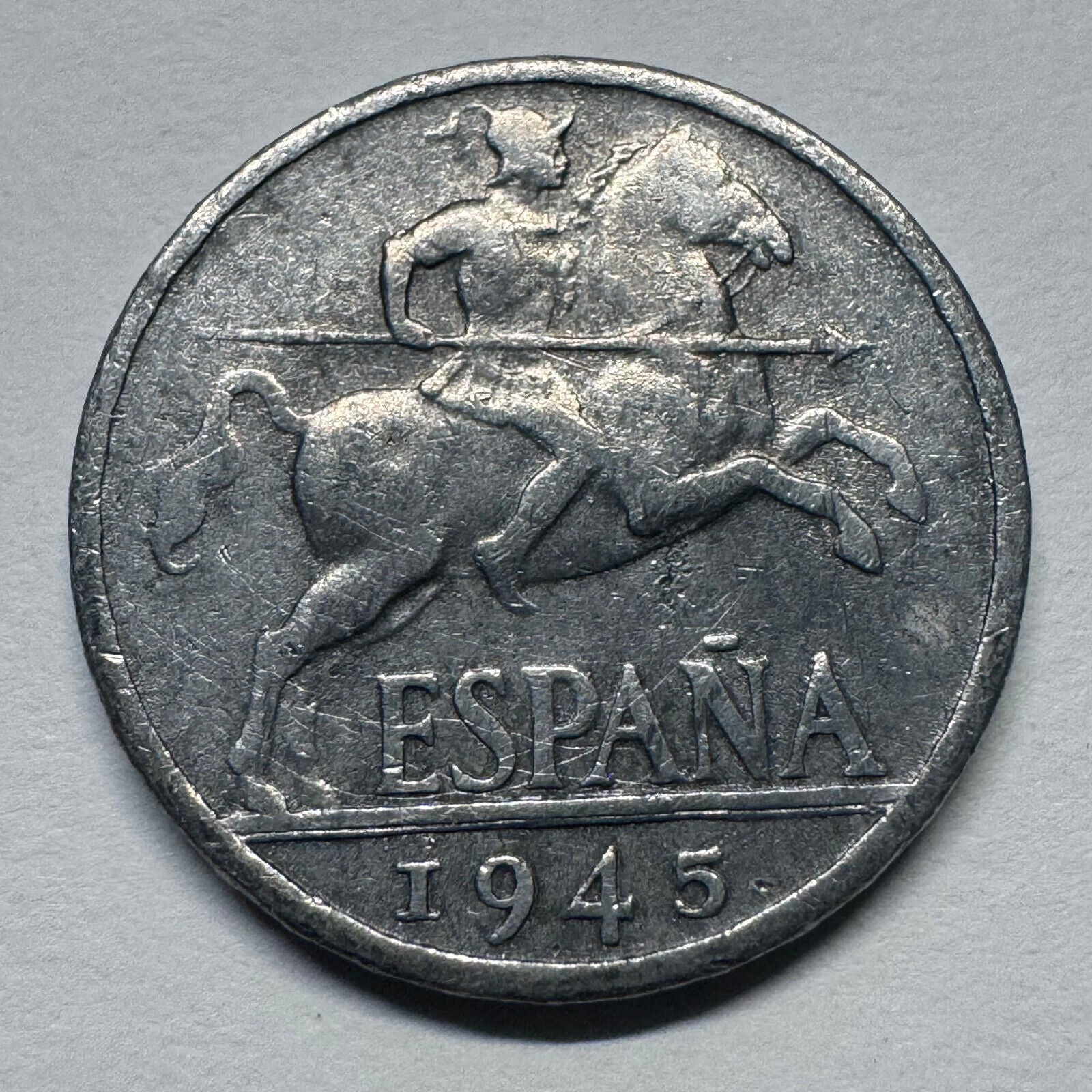 1945 Spain 10 Centimos - Beautiful Coin - #B-040