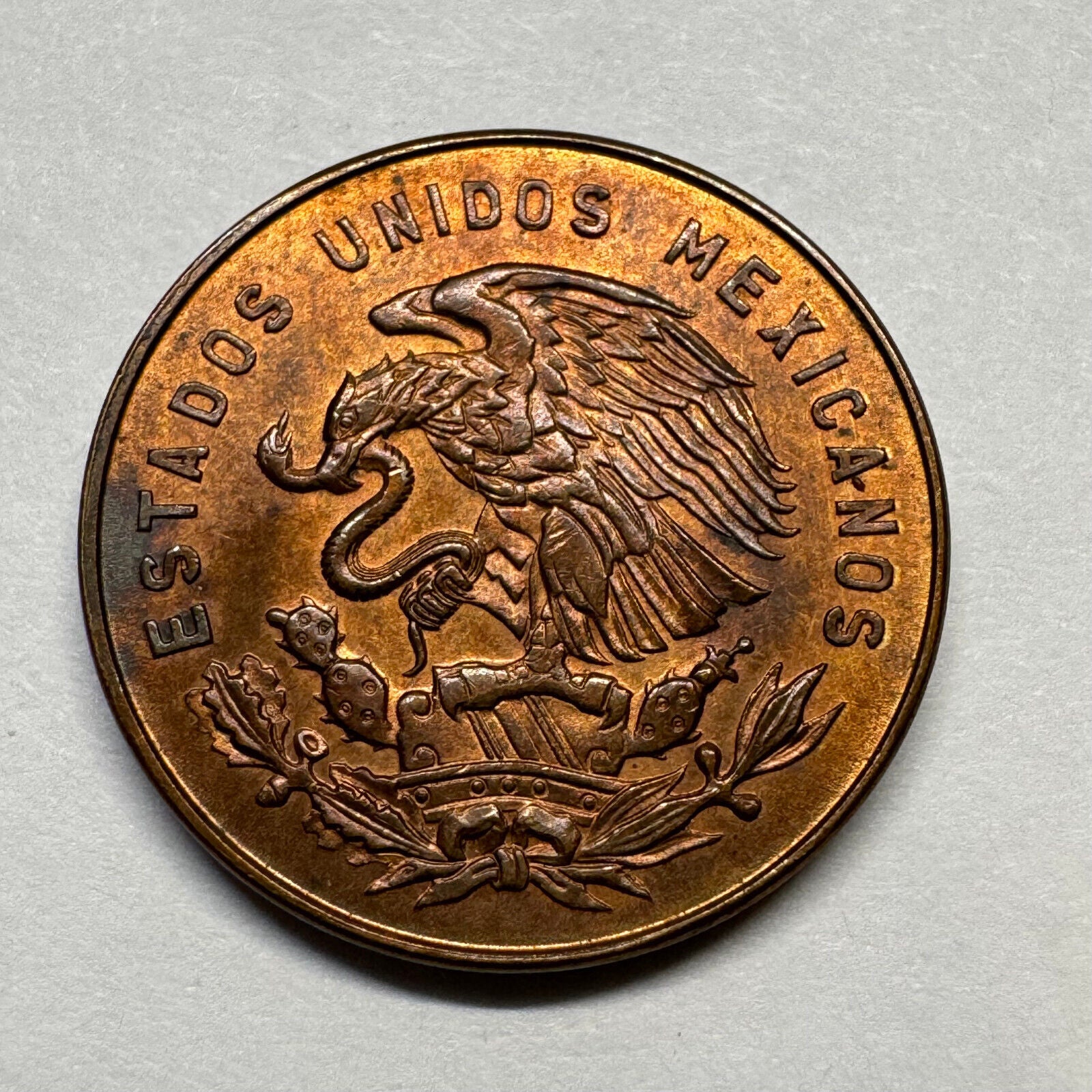1957 Mexico 5 Centavos - Beautiful Coin - #B-028