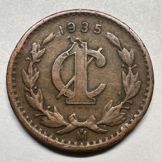 1935 Mexico 1 Centavo - Beautiful Coin - #A-072