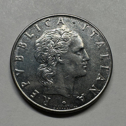 1977 Italy 50 Lire - Beautiful Coin - #B-024