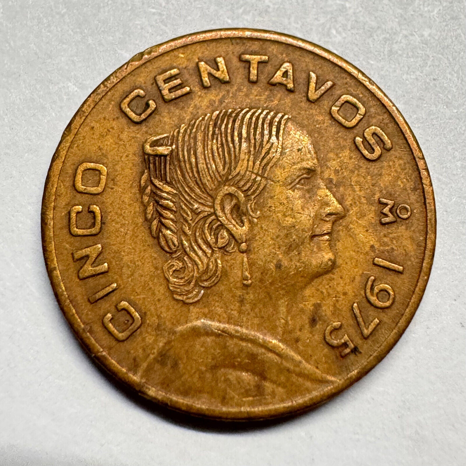 1975 Mexico 5 Centavos - Beautiful Coin - #A-043