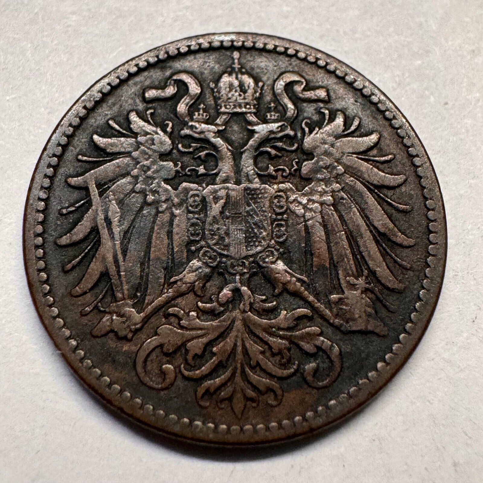 1910 Austria 2 Heller - Beautiful Coin - #A-066
