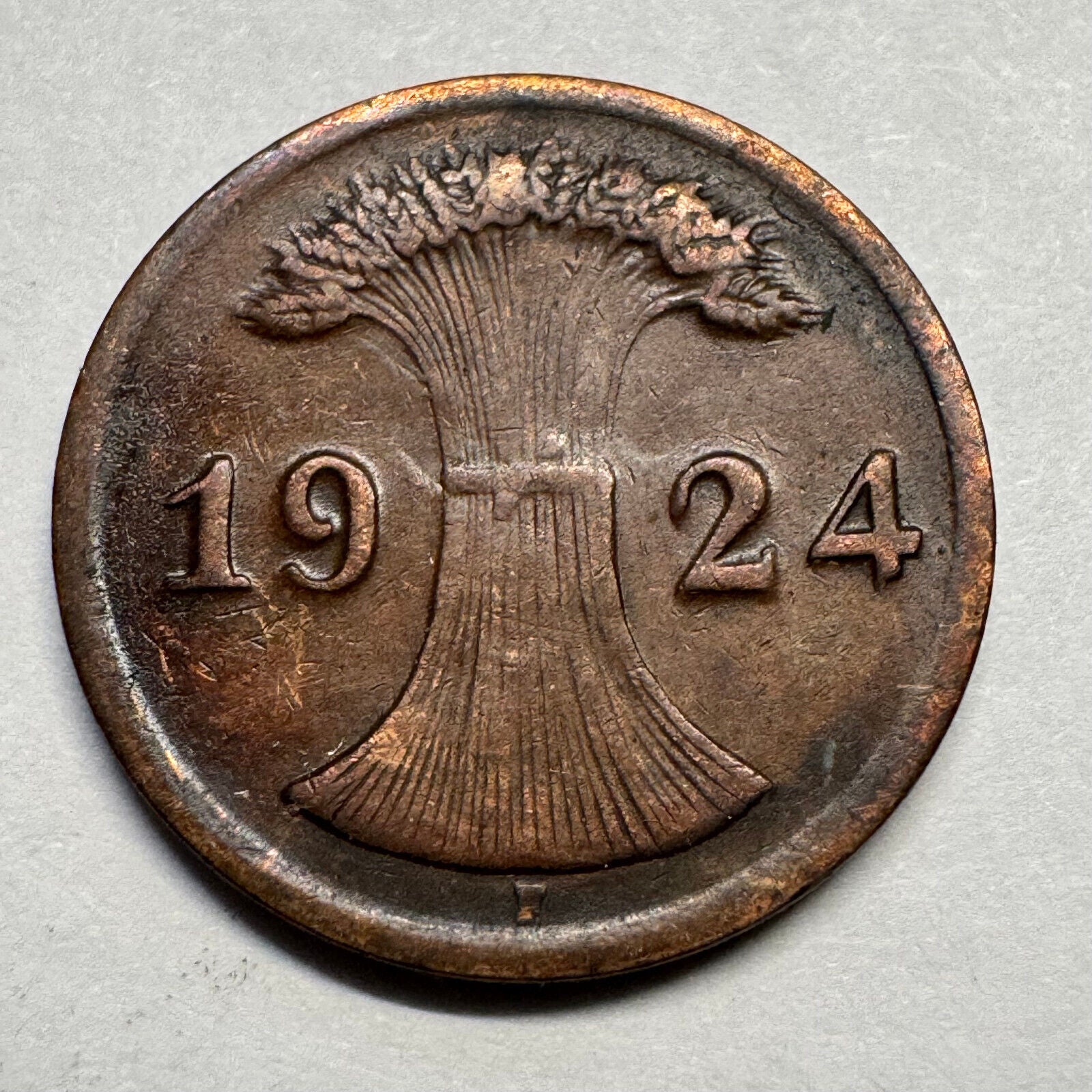 1924 Germany 2 Rentenpfennig - Beautiful Coin - #A-087