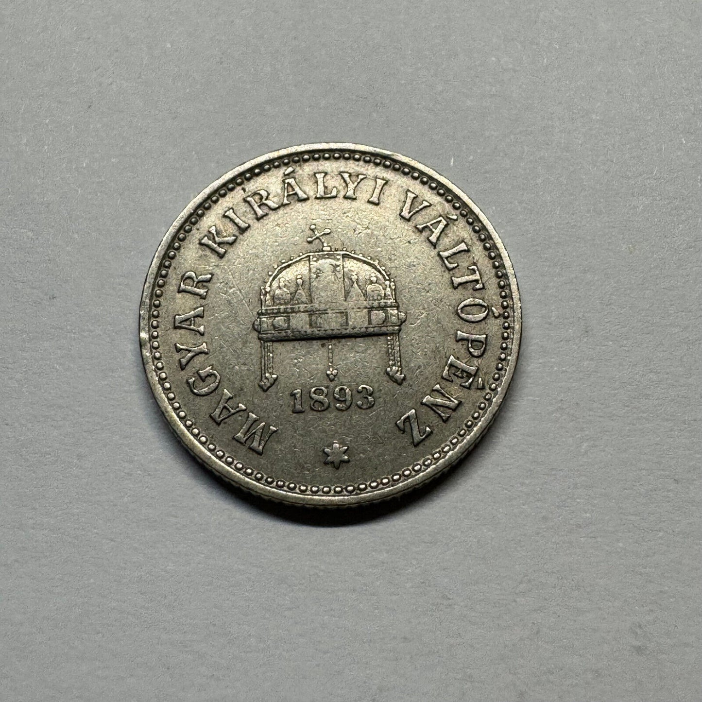 1893 Hungary 10 Filler - Francis Joseph I - Beautiful Coin - #A-002