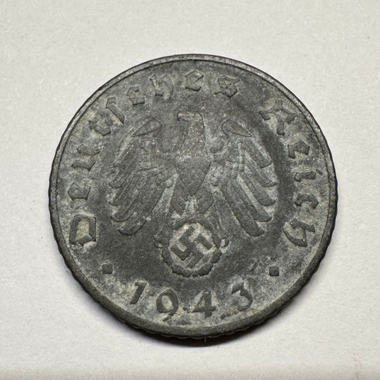 1943 Germany 5 Reichspfennig - Beautiful Coin - #B-051