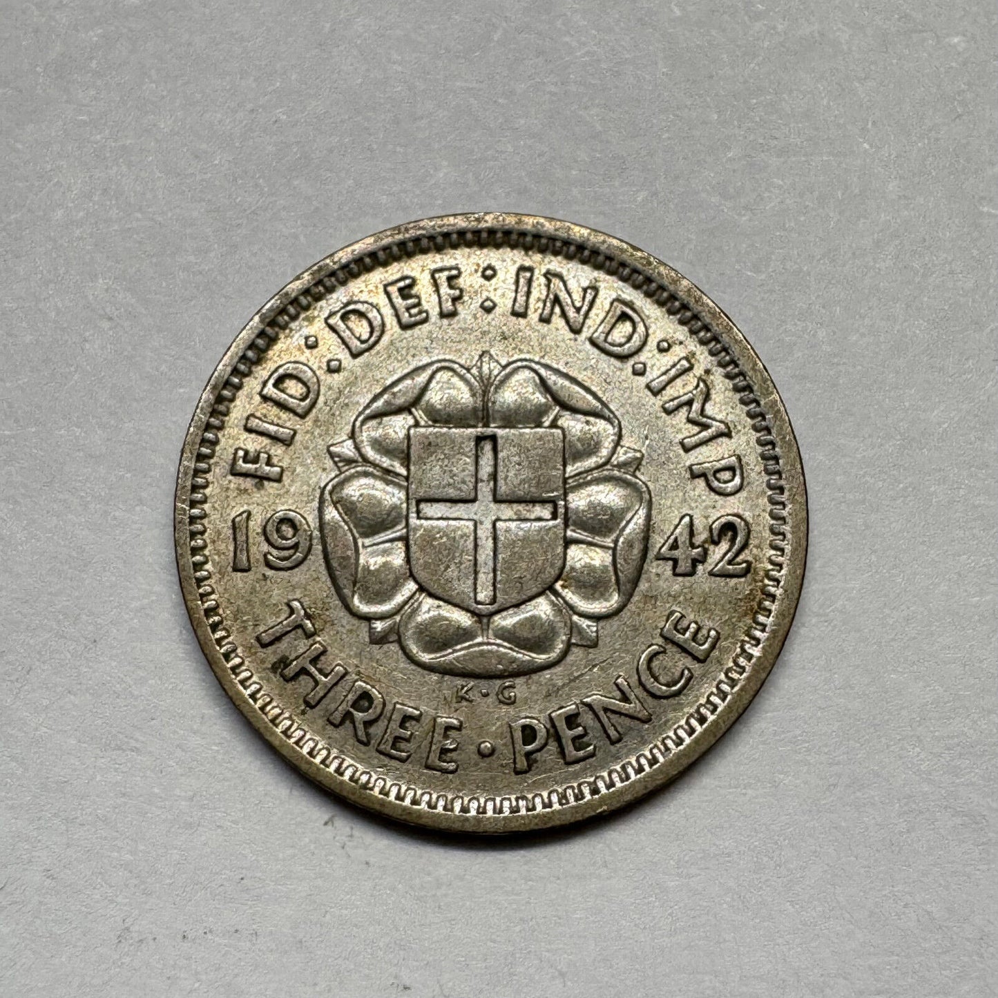 1942 UK 3 Pence - Silver - Beautiful Coin - #B-016