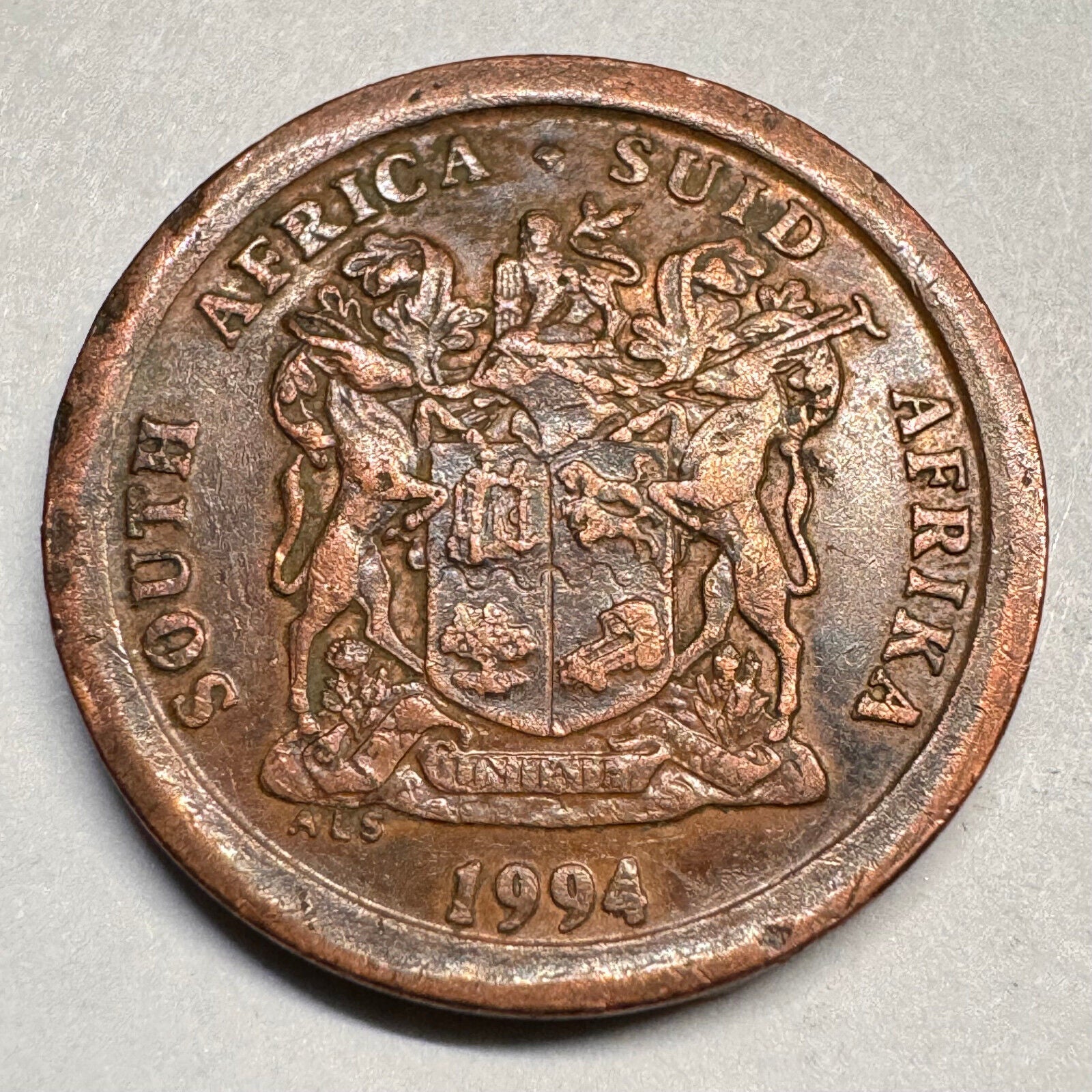 1994 South Africa 5 Cents - Beautiful Coin - #A-016