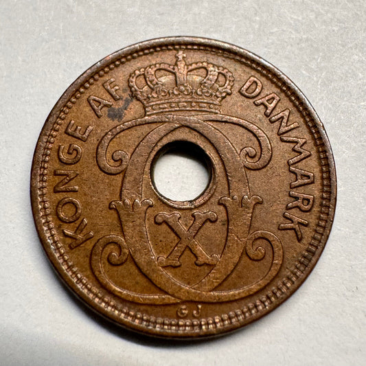1928 Denmark 1 Ore - Beautiful Coin - #A-037