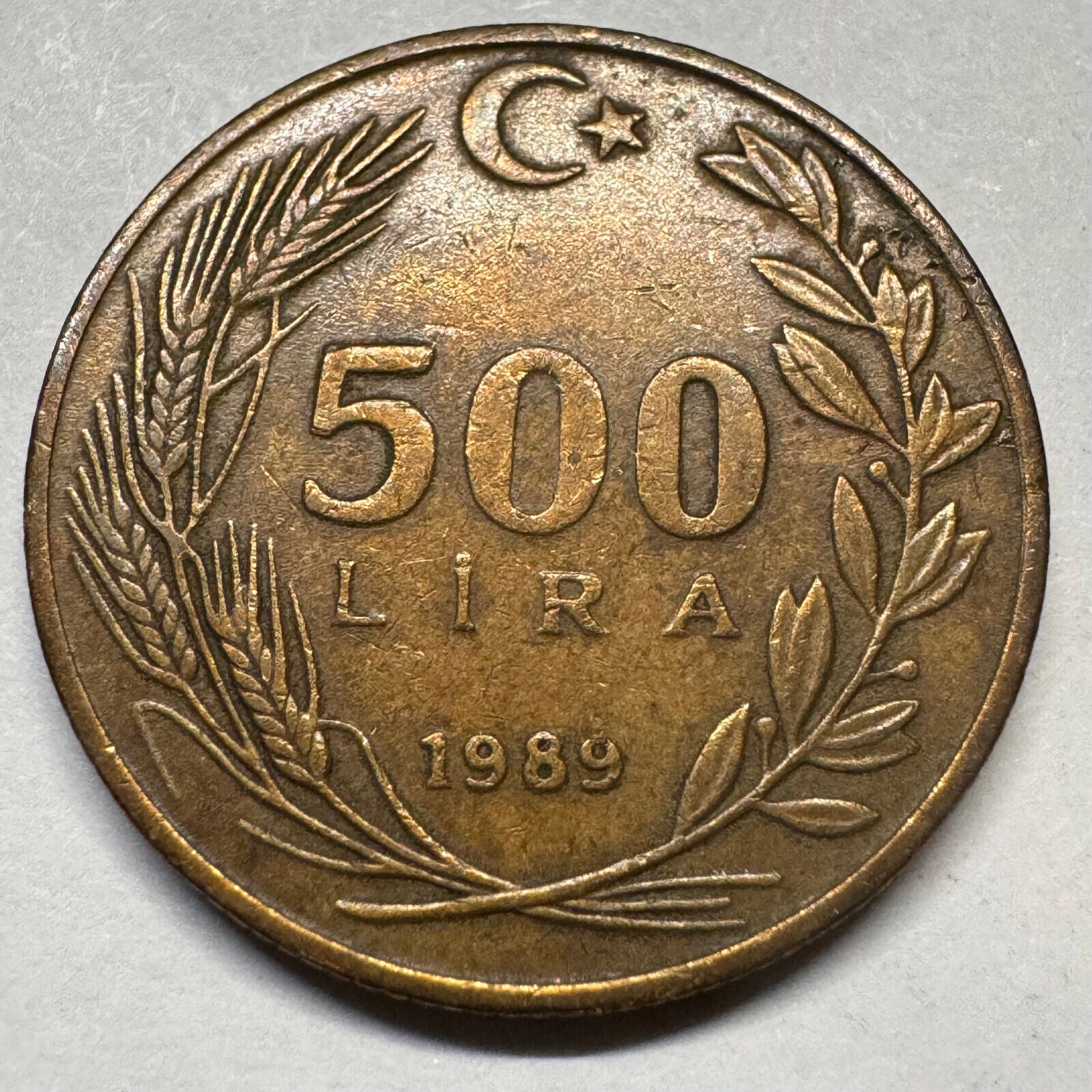 1989 Turkey 500 Lira - Beautiful Coin - #A-058