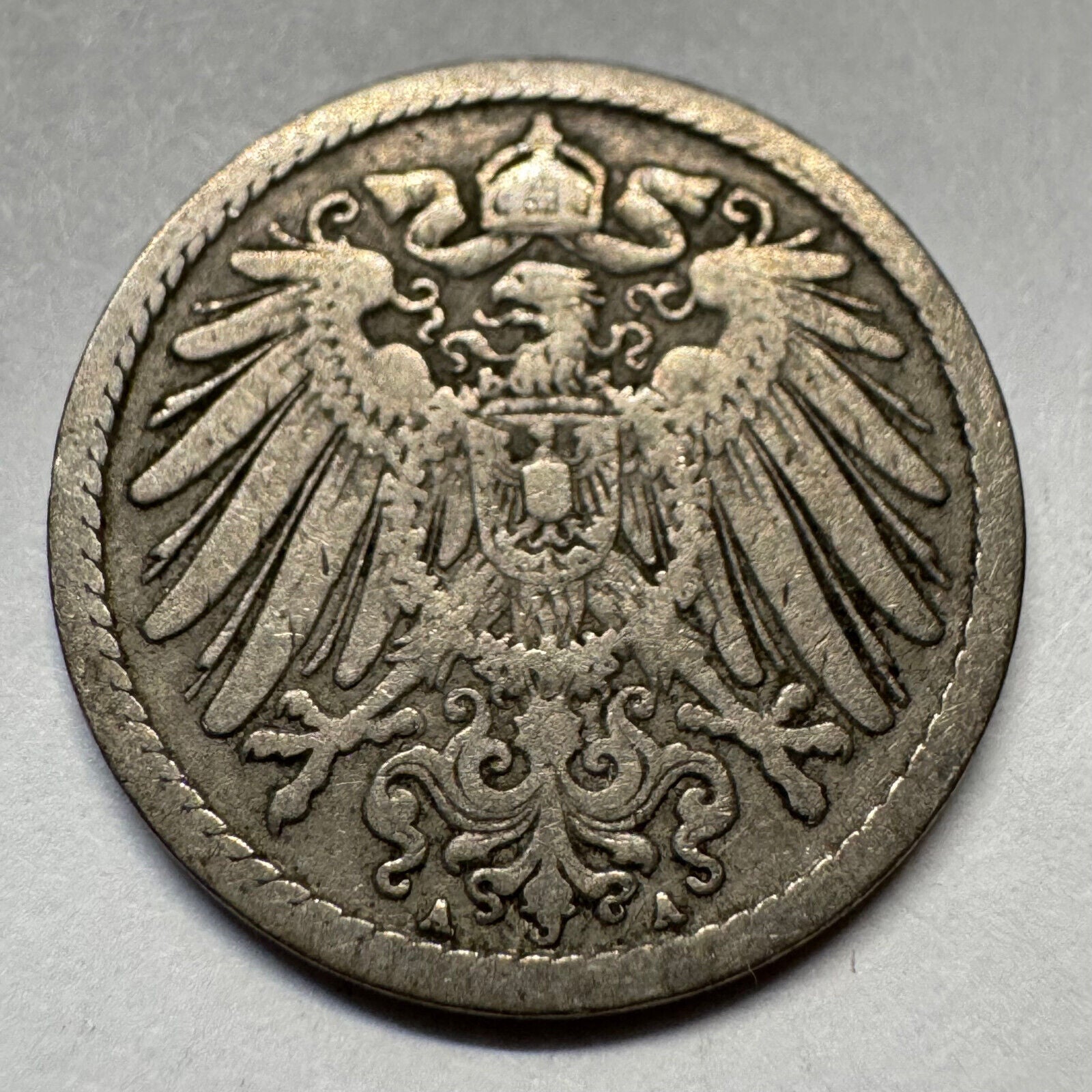 1893 Germany 5 Pfennig - Beautiful Coin - #A-089