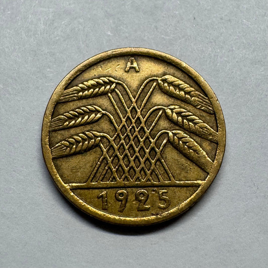 1925 Germany 5 Reichspfennig - Beautiful Coin - #B-017