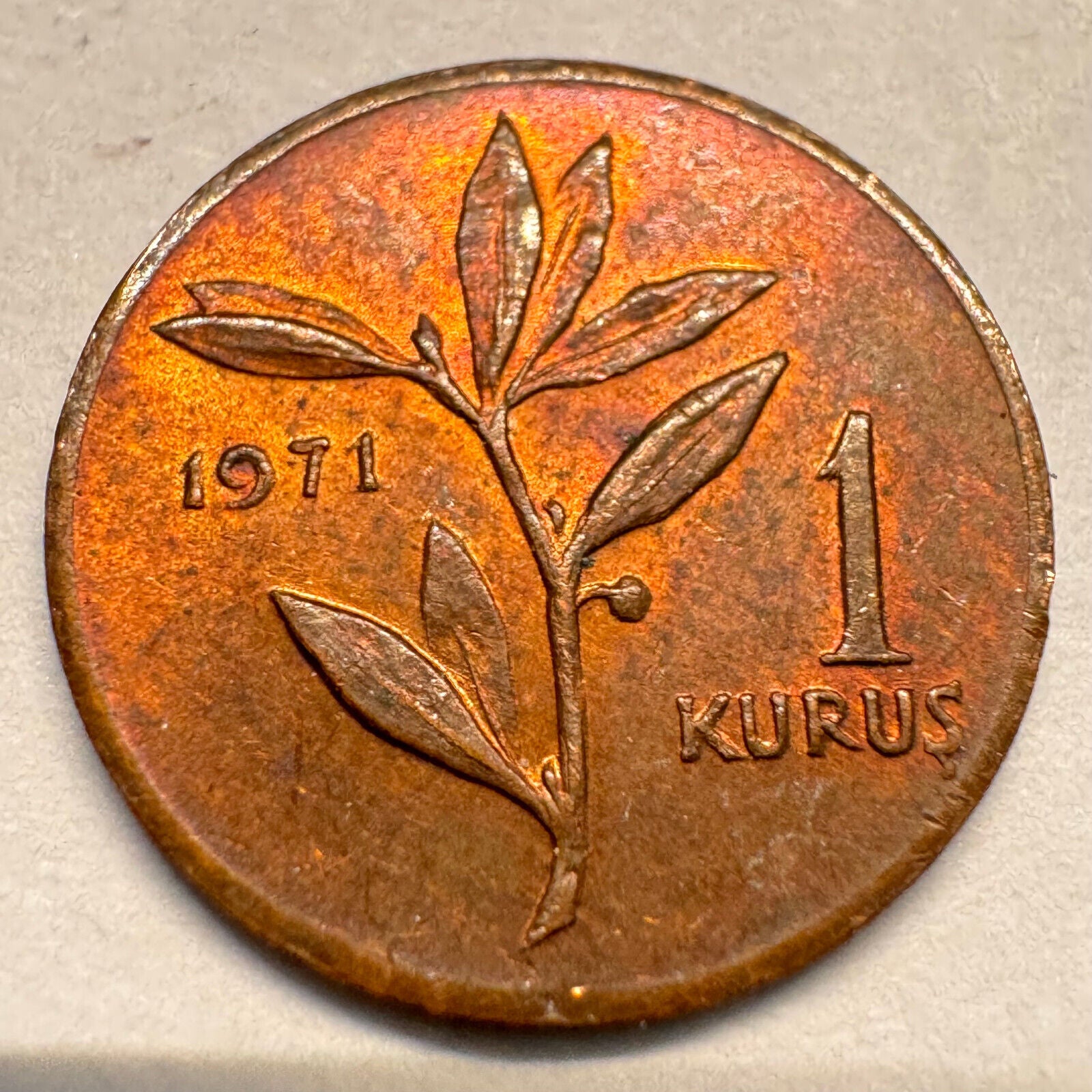 1971 Turkey 1 Kurus - Beautiful Coin - #A-032