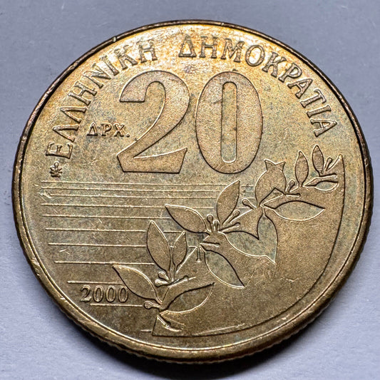 2000 Greece 20 Drachmes - Beautiful Coin - #A-020