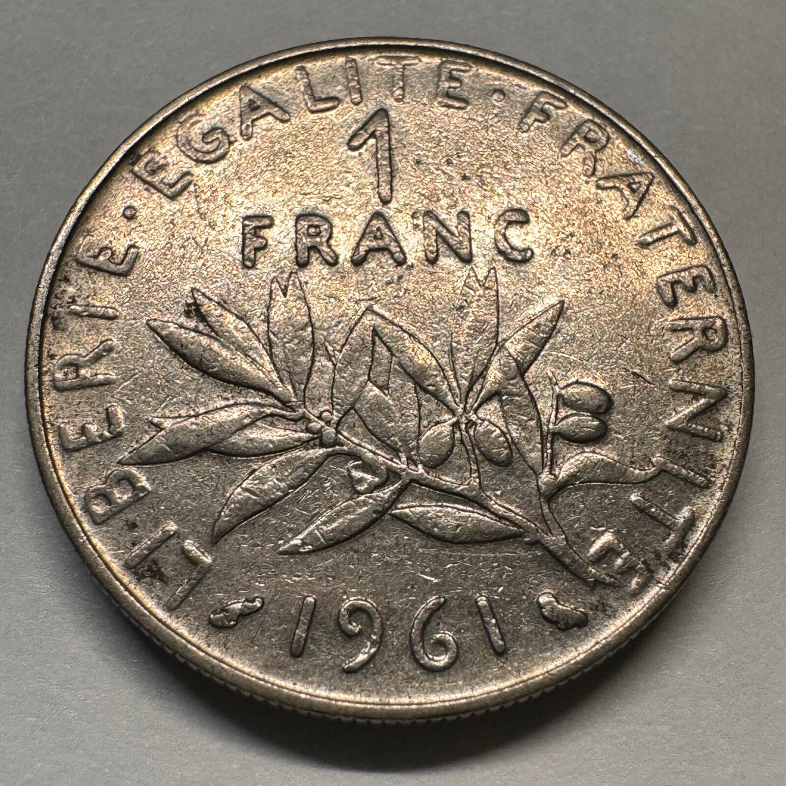 1961 France 1 Franc - Beautiful Coin - #A-059