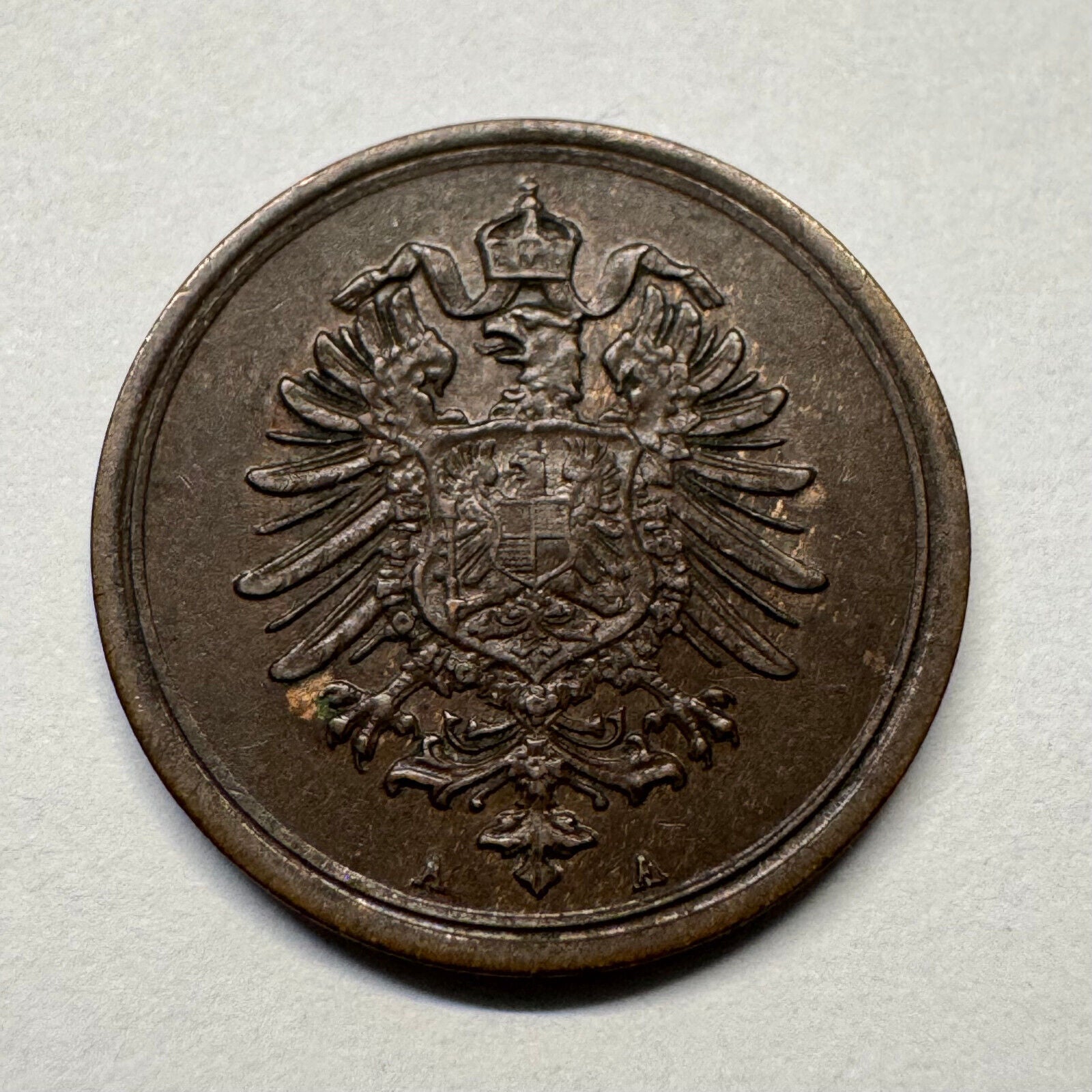 1876 Germany 1 Pfennig - Beautiful Coin - #B-055