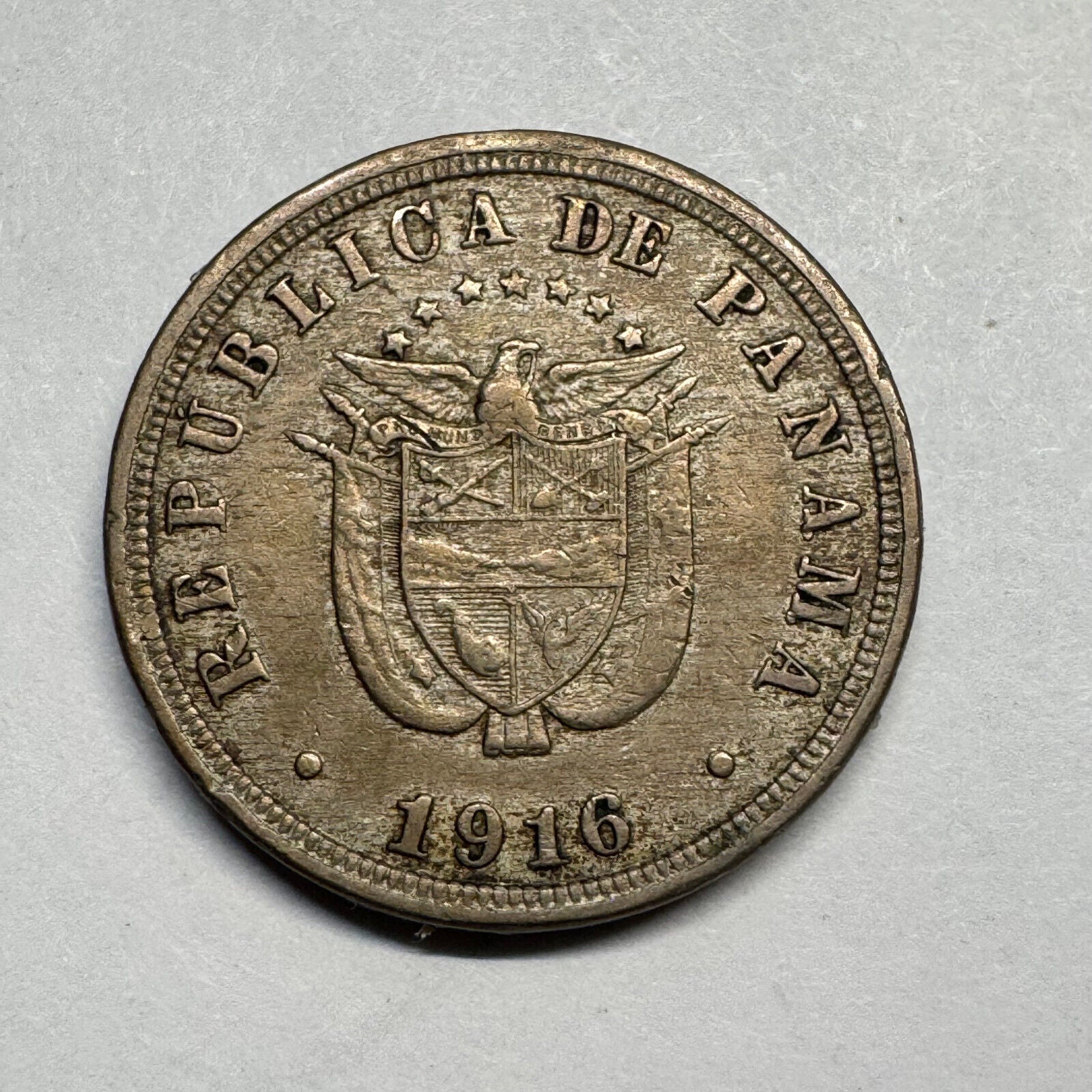 1916 Panama 2 1/2 Centesimos - Beautiful Coin - #B-035