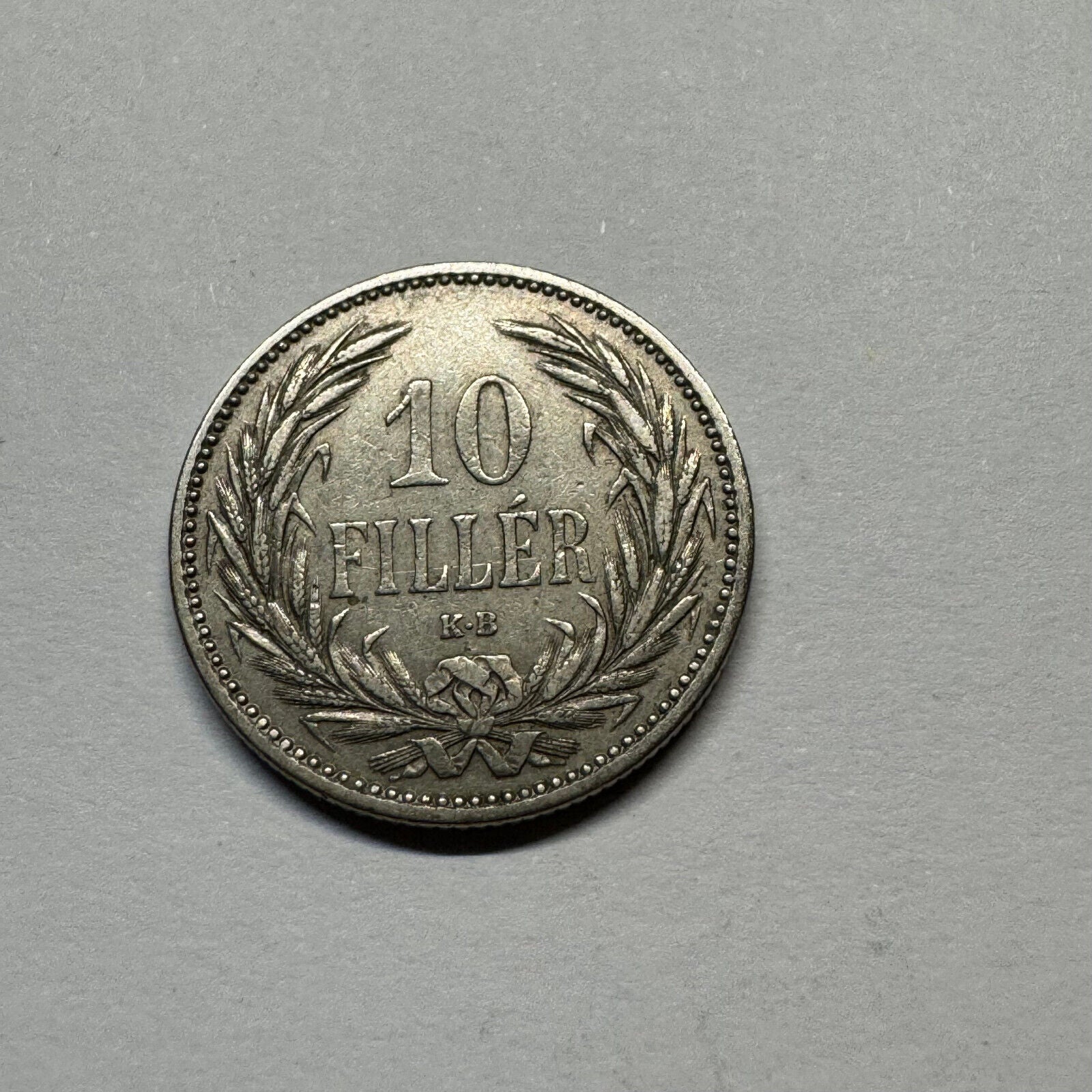 1893 Hungary 10 Filler - Francis Joseph I - Beautiful Coin - #A-002